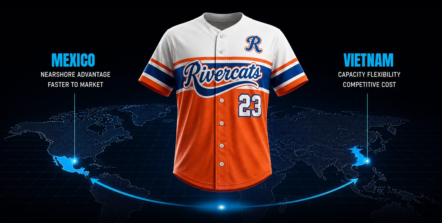 Full-garment dye sublimation across a range of custom apparel